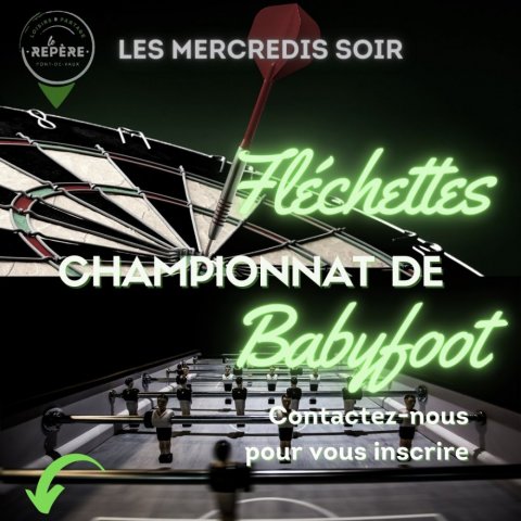 Championnat de Babyfoot & fléchettes au Repère Pont de Vaux