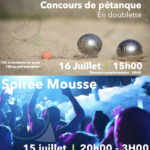 Soirée mousse & Tournoi de pétanque