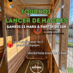 Tournoi lancer de haches dans votre complexe de loisirs proche de Mâcon - Le Repère