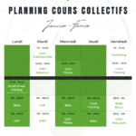️‍♂️ Votre planning cours collectifs de la rentrée ⚡